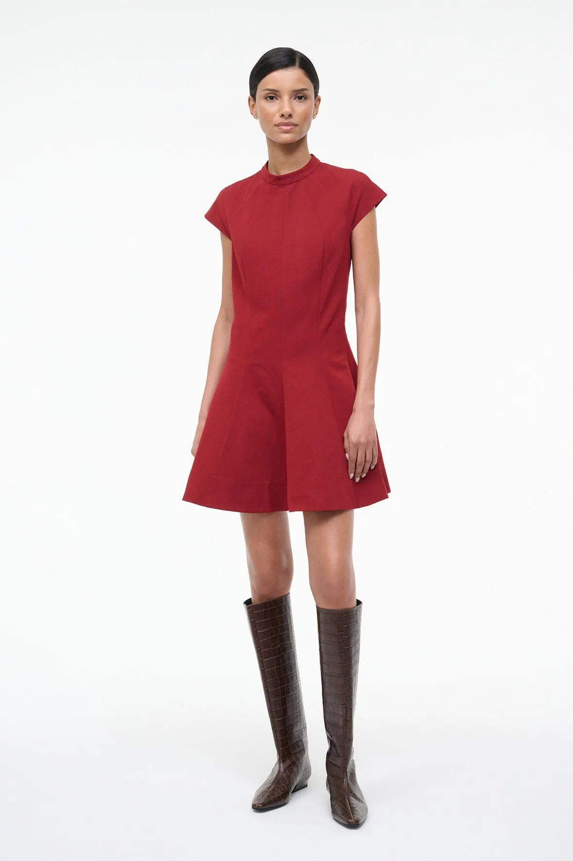 ELLIE DRESS | POMEGRANATE sold by STAUD product image thumbnail 5