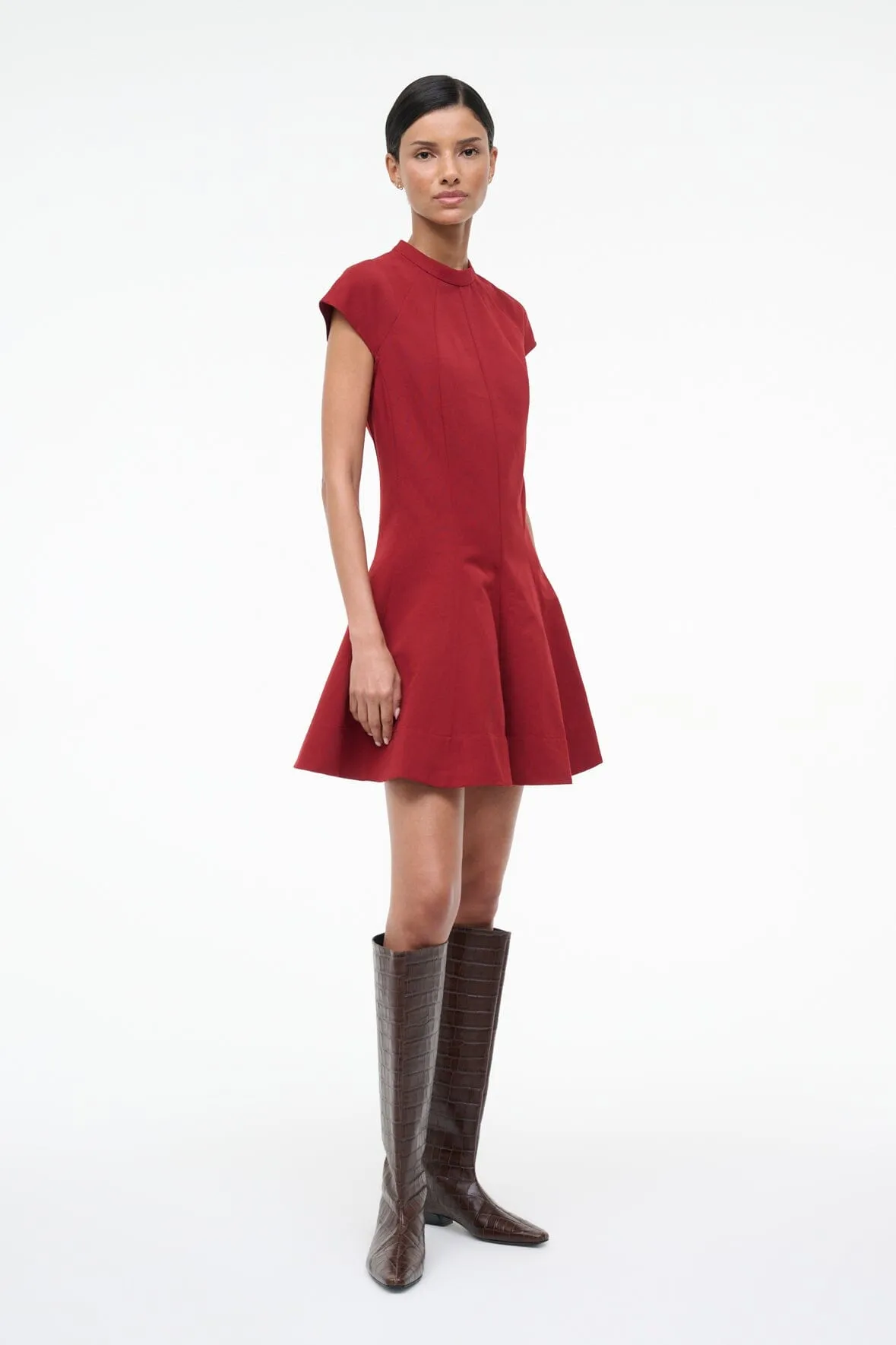 ELLIE DRESS | POMEGRANATE sold by STAUD product image thumbnail 2
