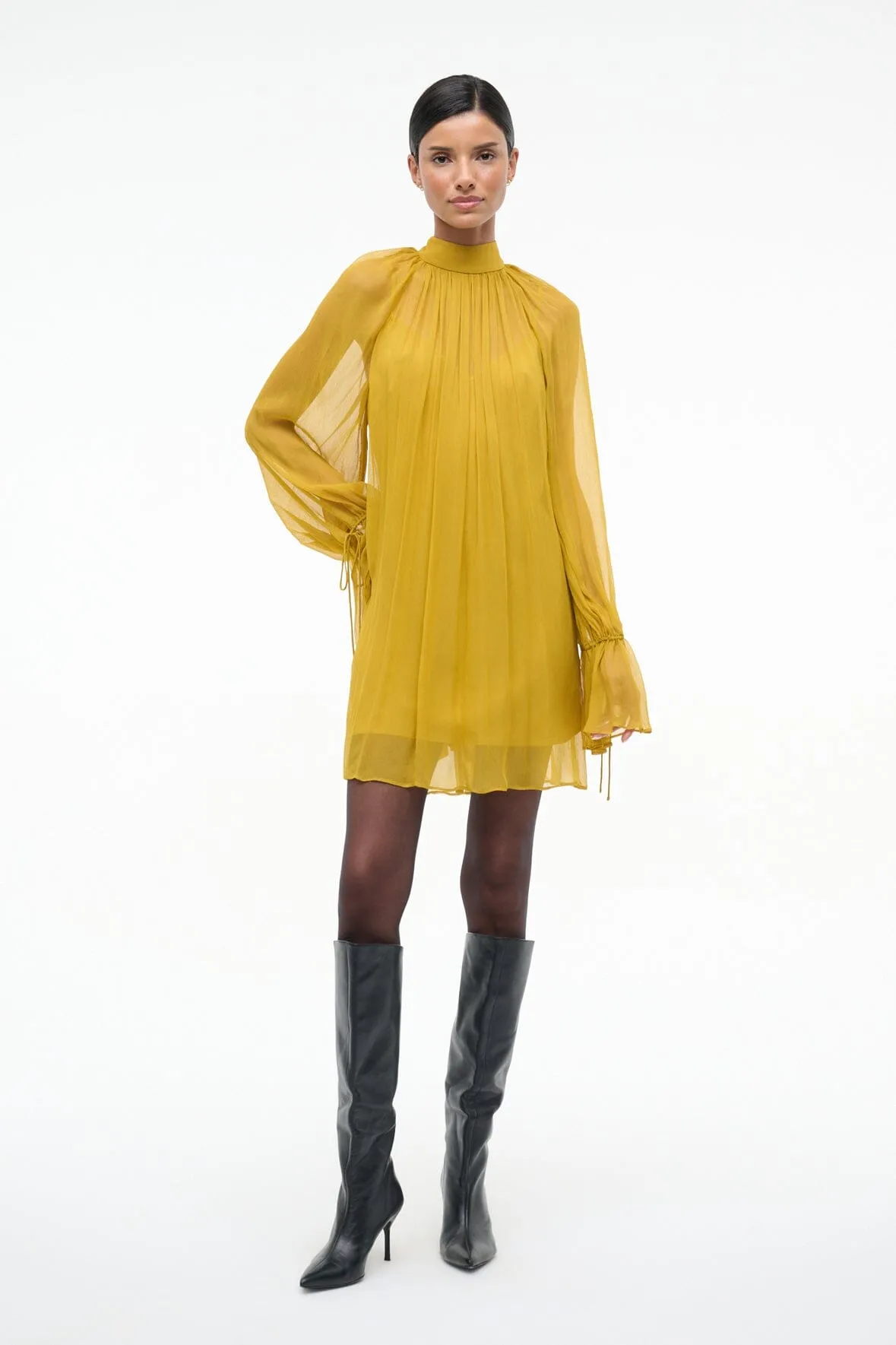 ROUX DRESS | TURMERIC sold by STAUD product image thumbnail 3