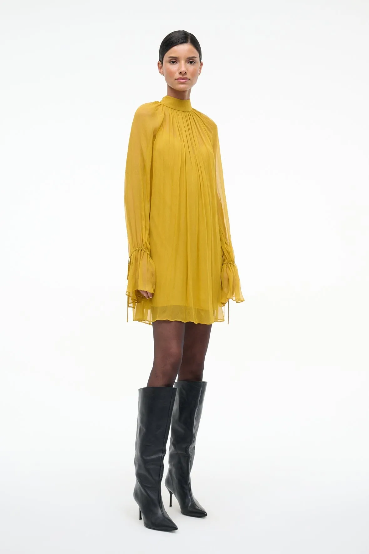 ROUX DRESS | TURMERIC sold by STAUD product image thumbnail 4