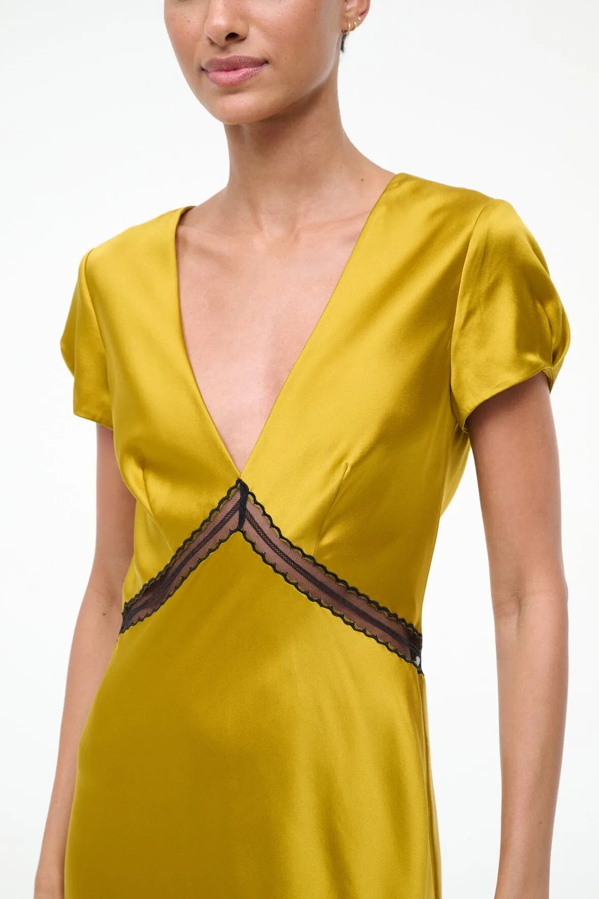 SAB SILK DRESS | TURMERIC sold by STAUD product image thumbnail 5