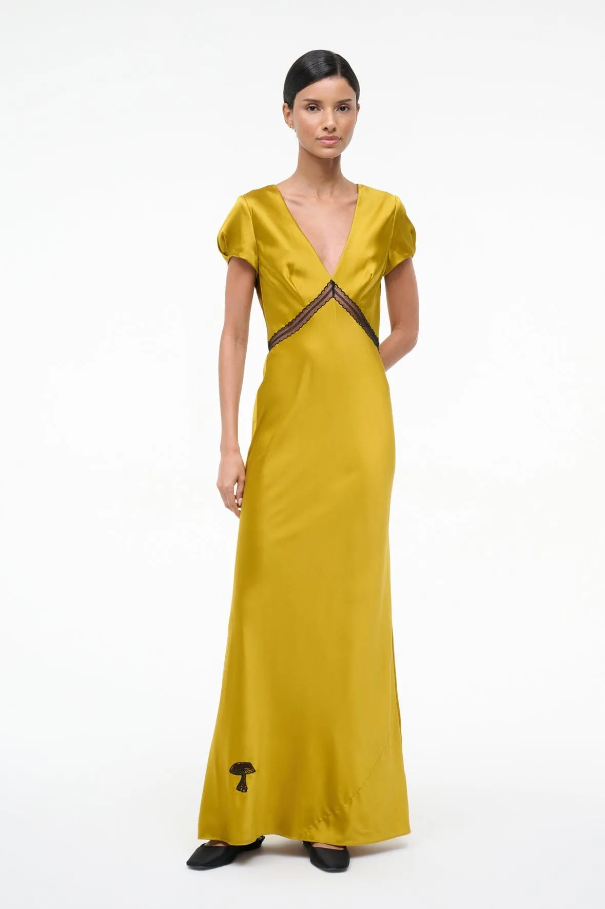 SAB SILK DRESS | TURMERIC sold by STAUD