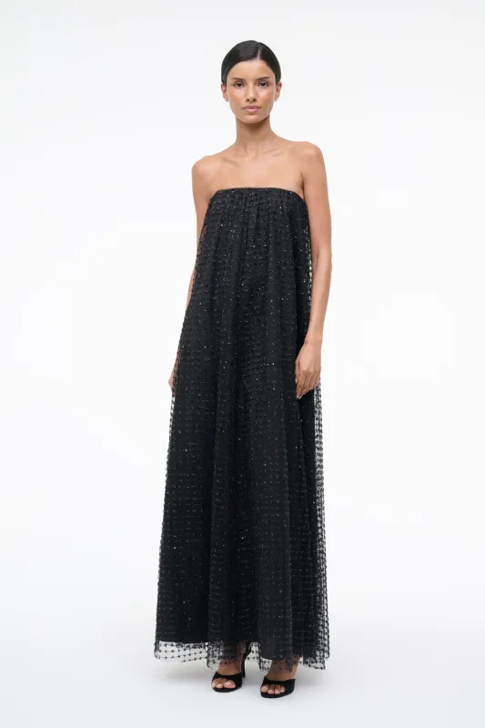 VIVIENNE DRESS | STARDUST ONYX made by STAUD