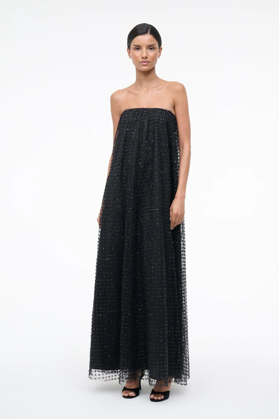 VIVIENNE DRESS | STARDUST ONYX sold by STAUD