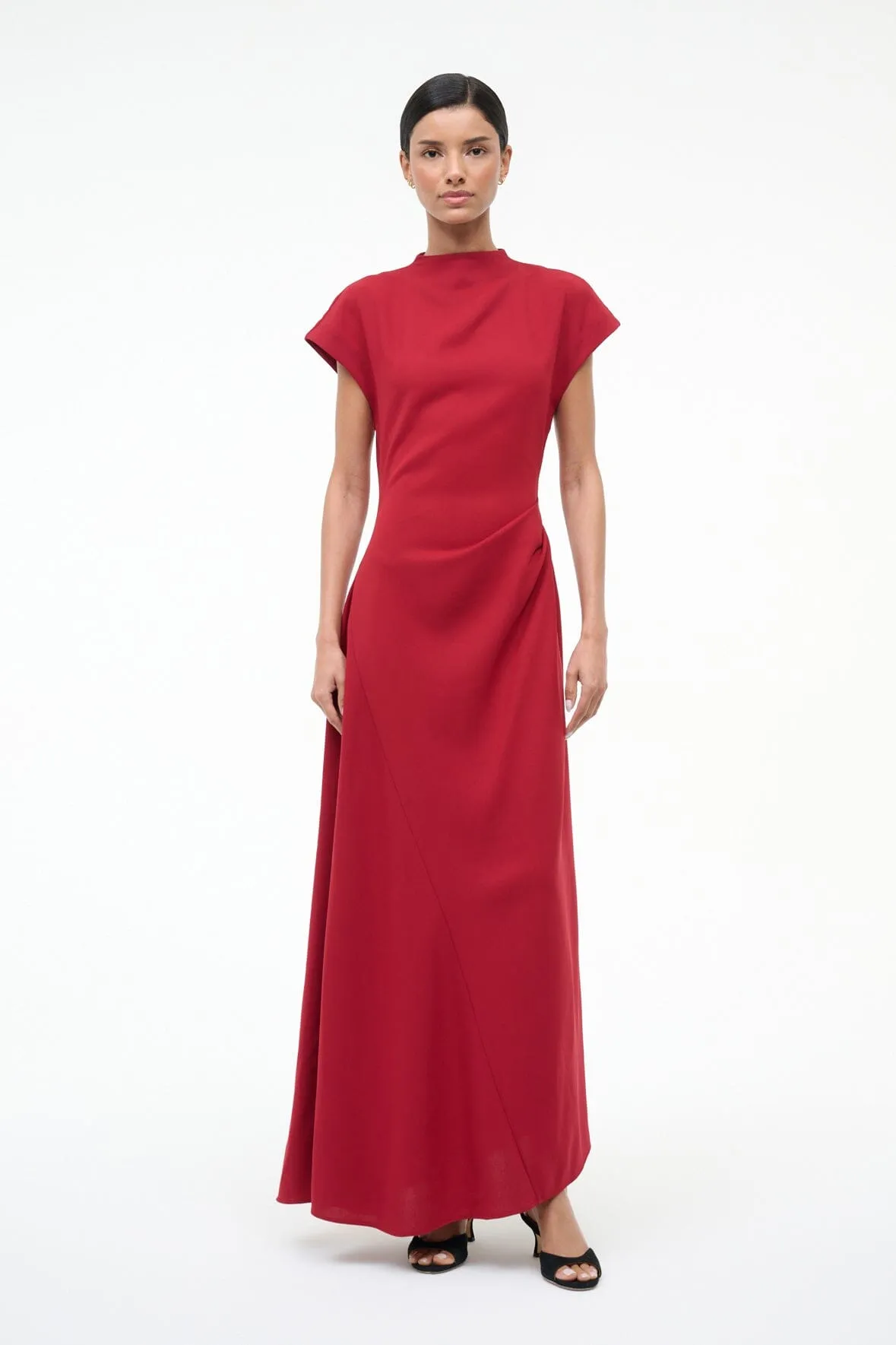 ZAYA DRESS | POMEGRANATE sold by STAUD product image thumbnail 3