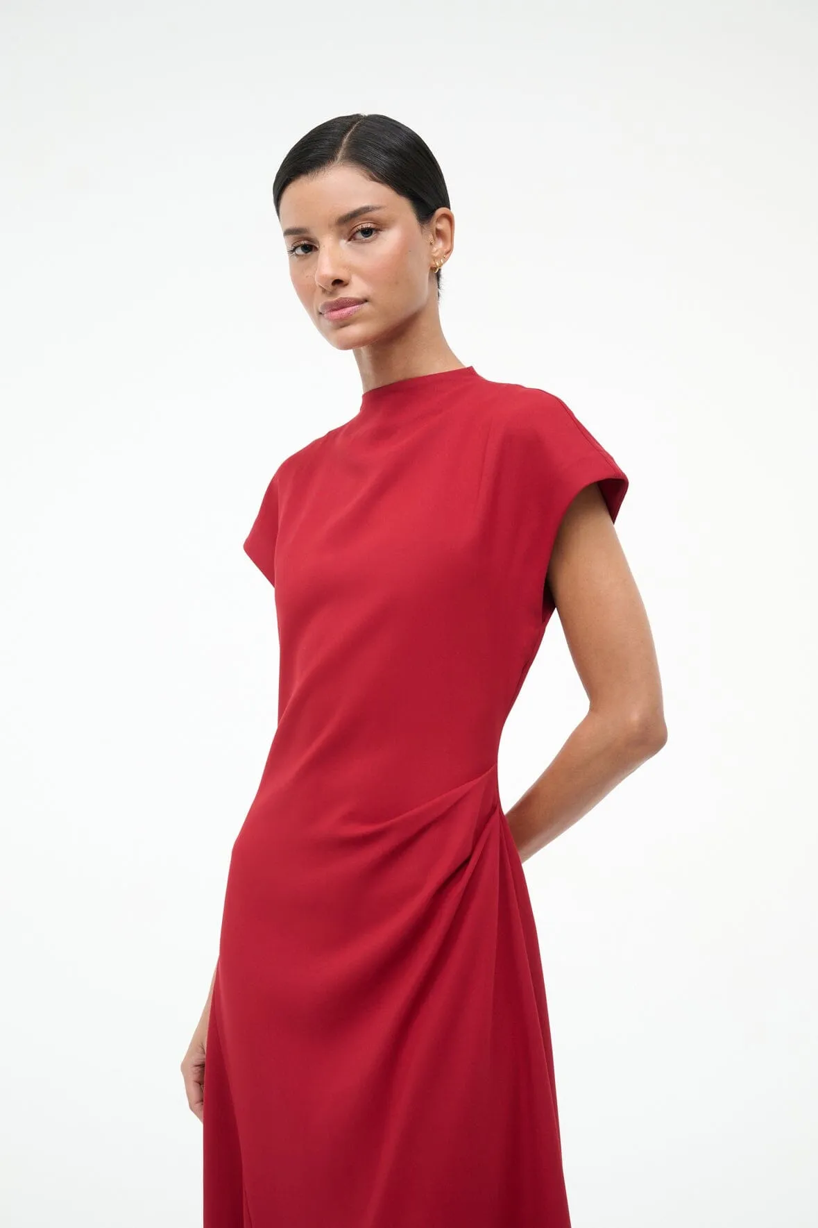ZAYA DRESS | POMEGRANATE sold by STAUD product image thumbnail 2