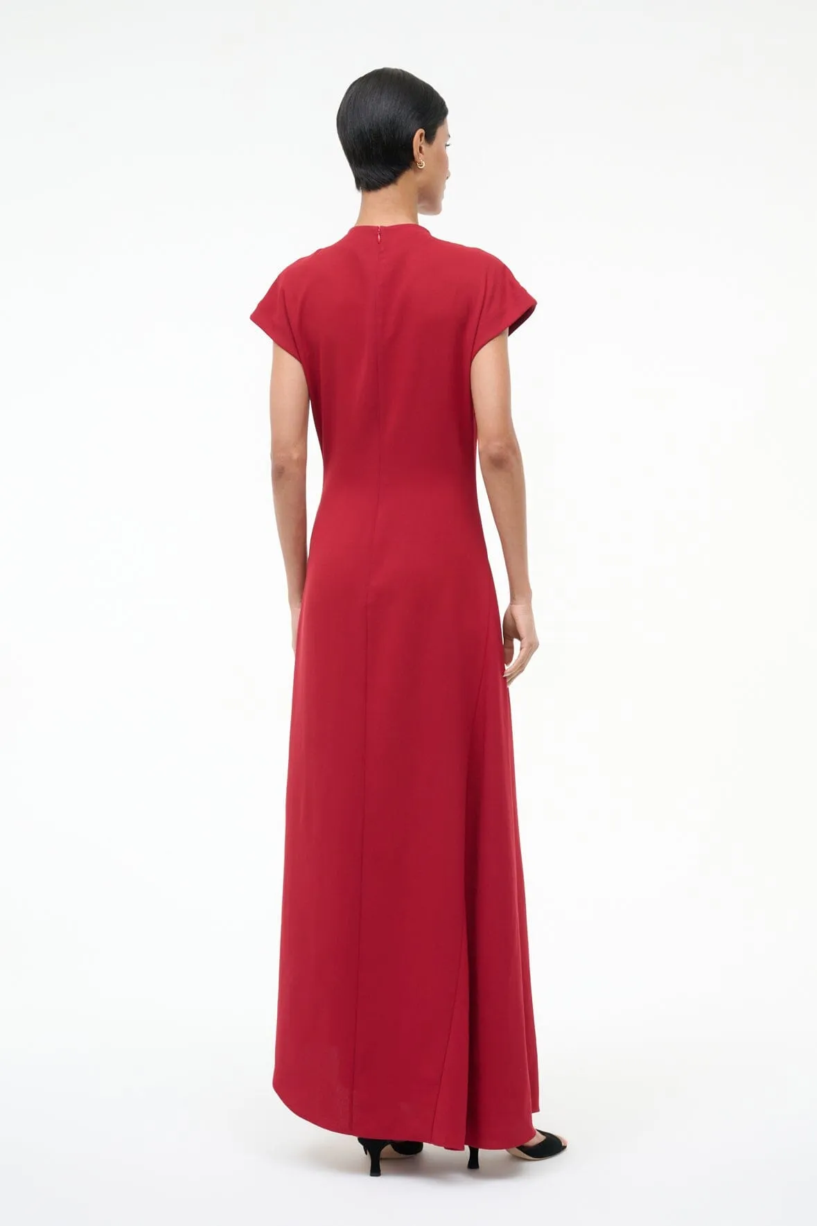 ZAYA DRESS | POMEGRANATE sold by STAUD product image thumbnail 4