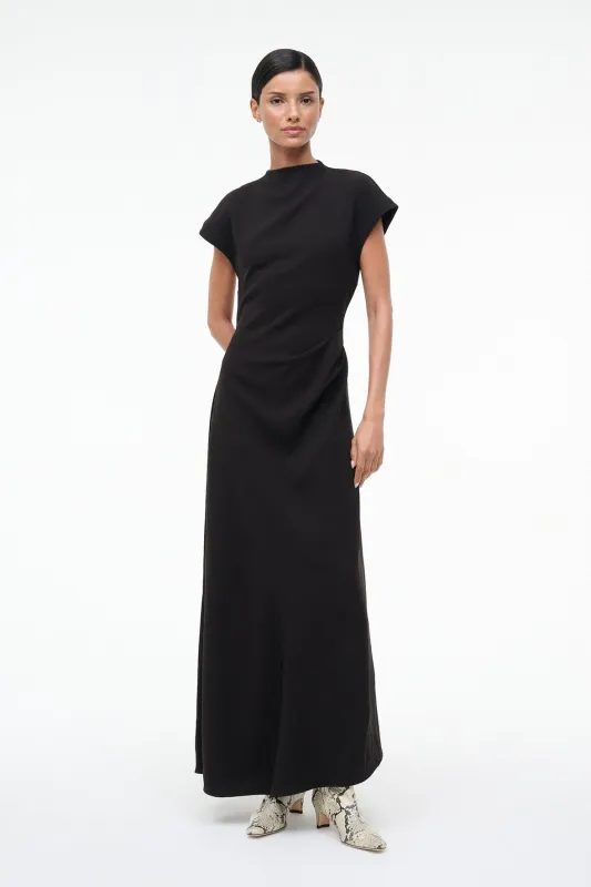 ZAYA DRESS | BLACK sold by STAUD