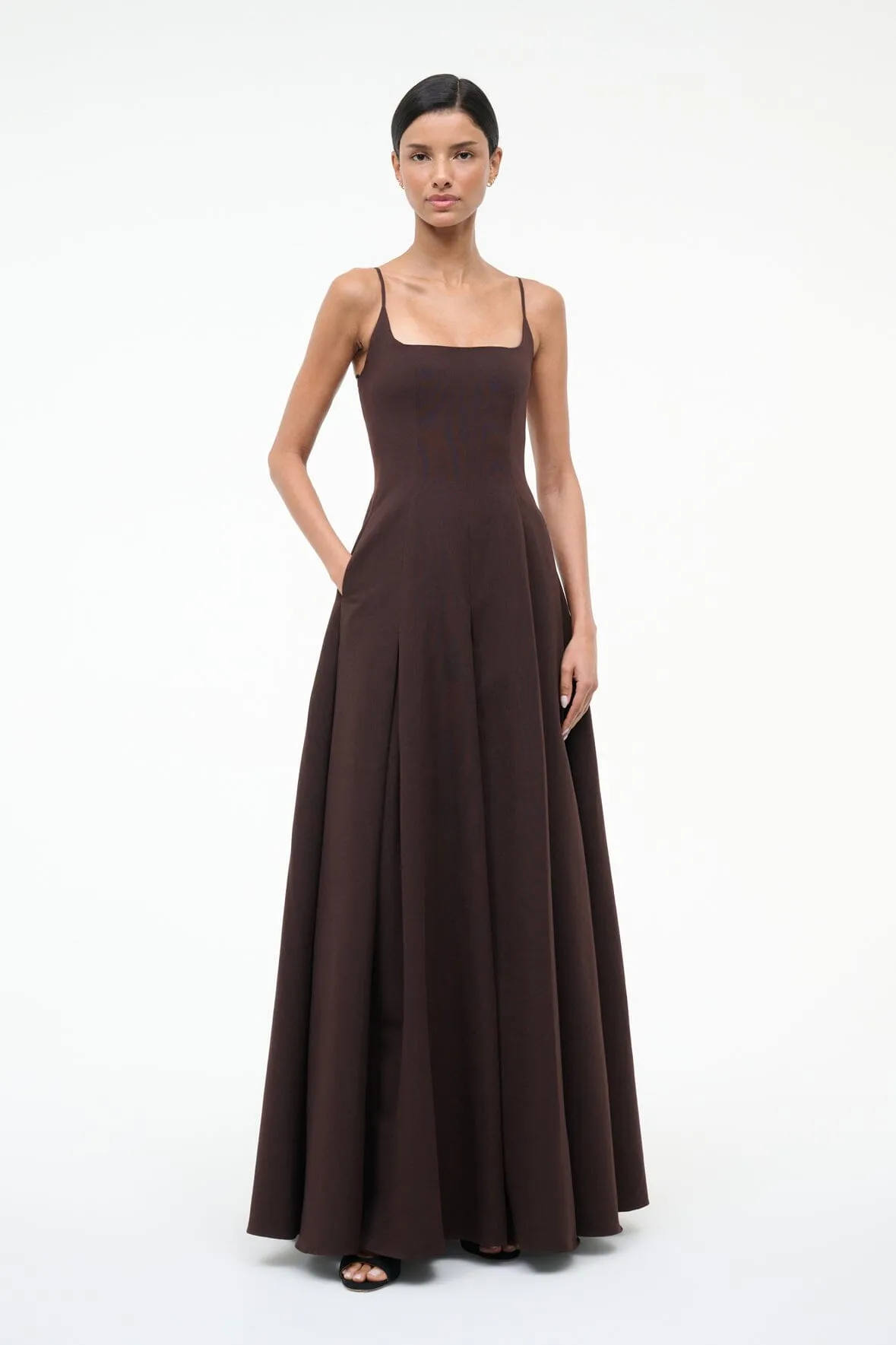 JOY MAXI DRESS | EARTH sold by STAUD product image thumbnail 5