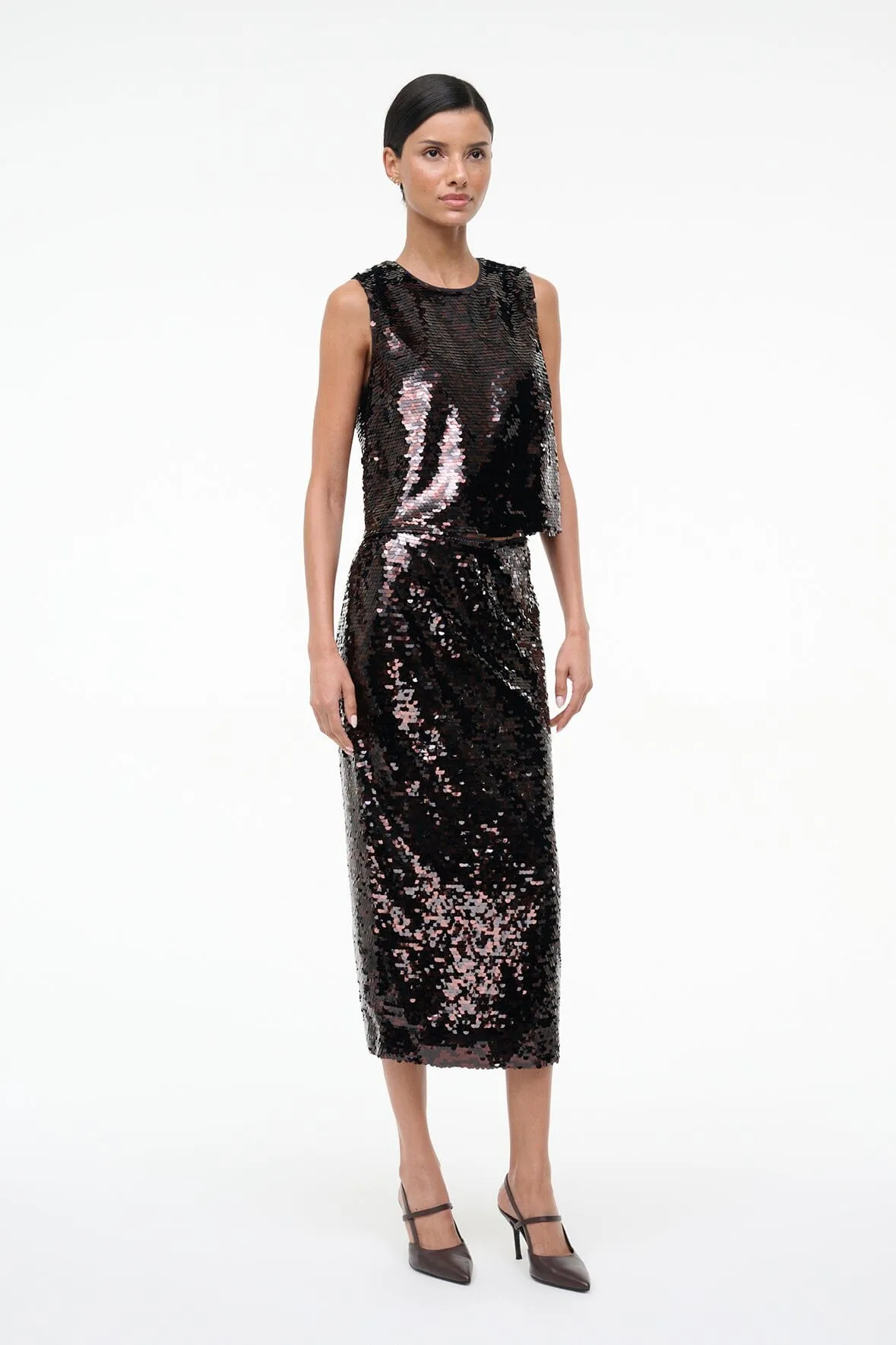 CIARA SKIRT | ESPRESSO BLACK sold by STAUD product image thumbnail 4