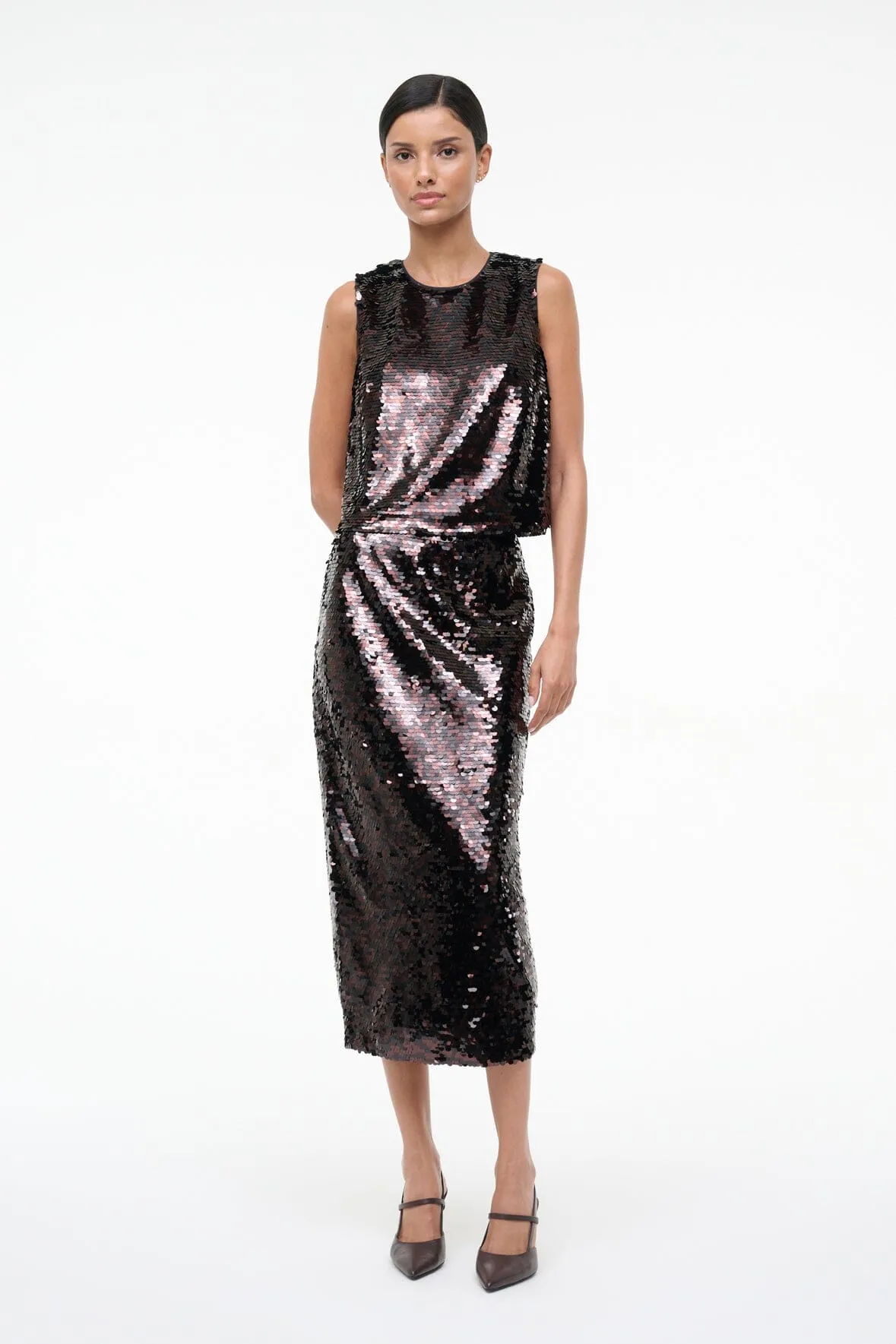 CIARA SKIRT | ESPRESSO BLACK sold by STAUD product image thumbnail 3