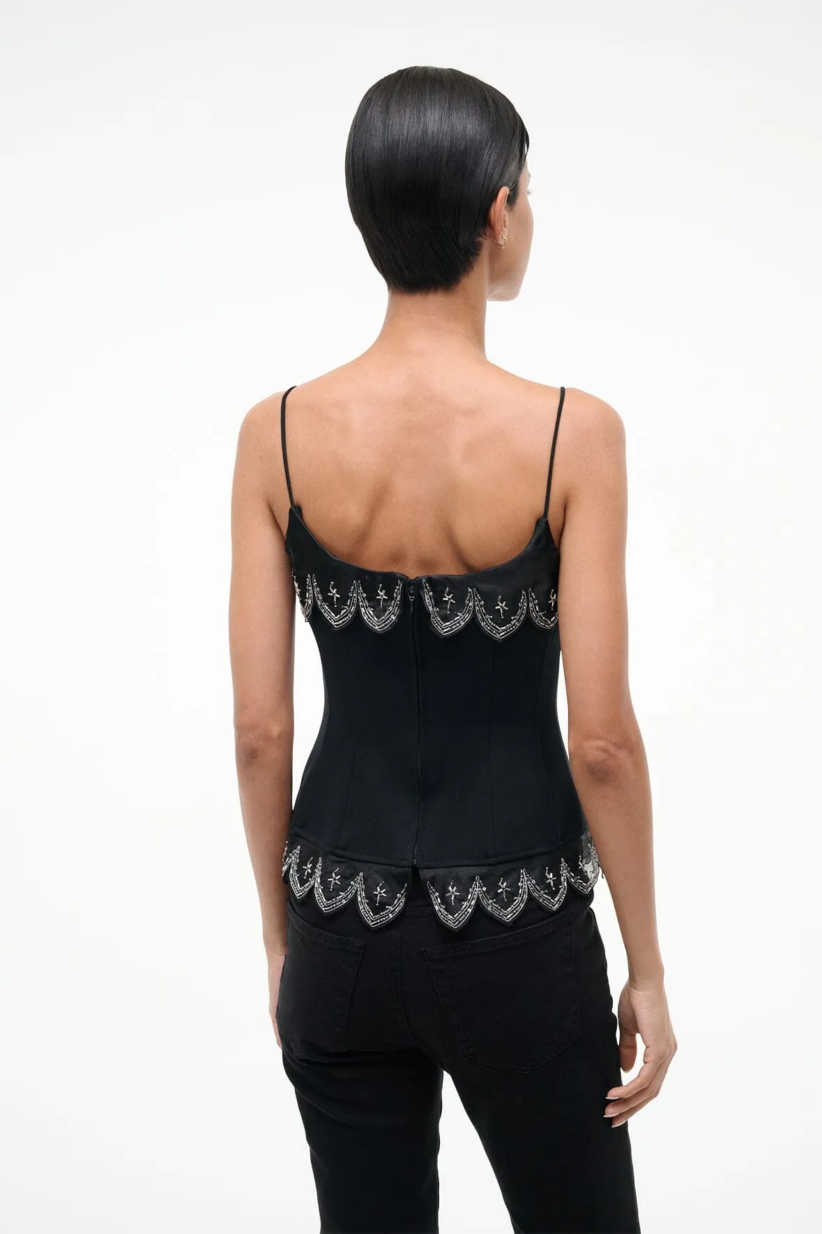COLETTE TOP | BLACK sold by STAUD product image thumbnail 3
