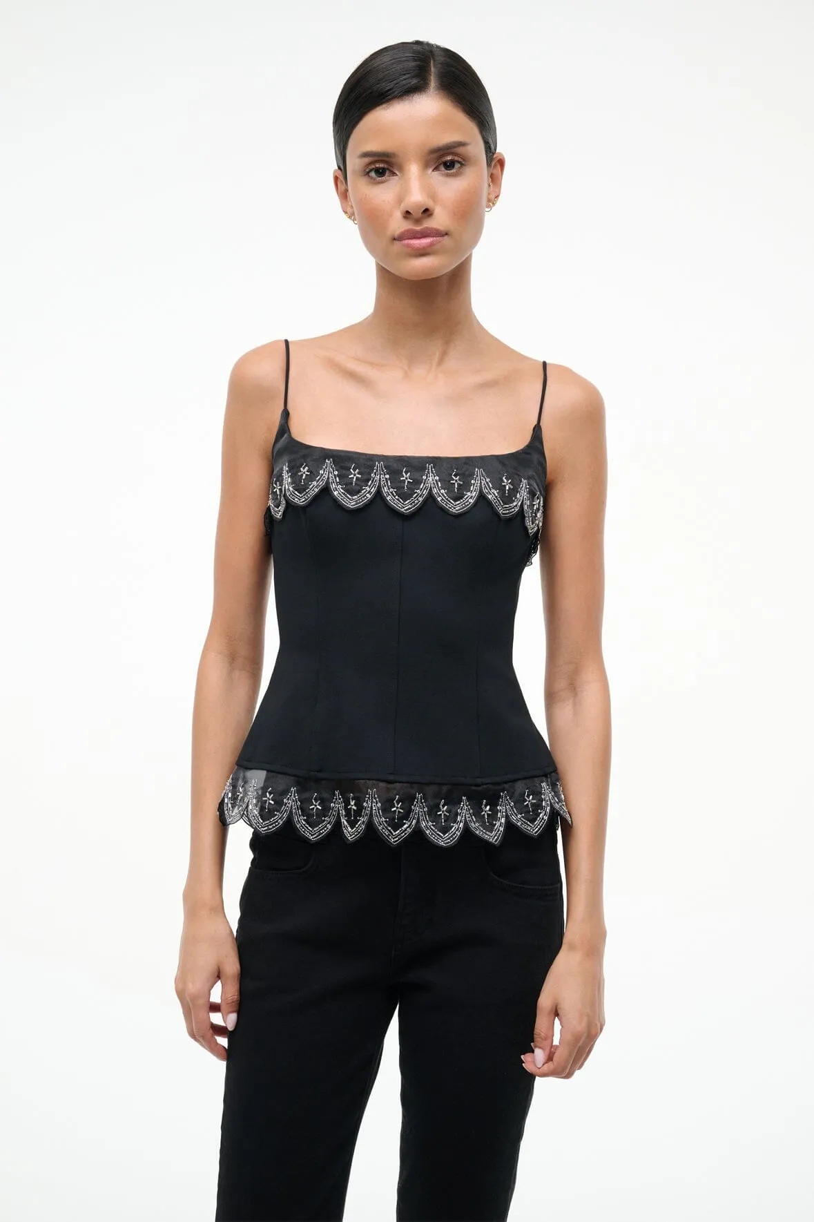 COLETTE TOP | BLACK sold by STAUD product image thumbnail 2