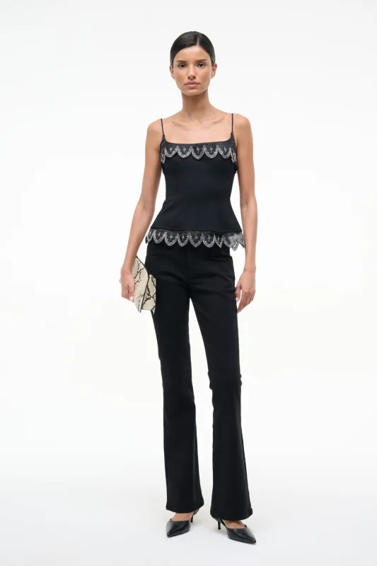 COLETTE TOP | BLACK sold by STAUD