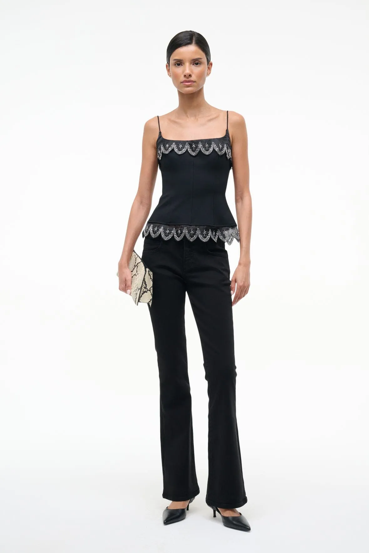 COLETTE TOP | BLACK sold by STAUD