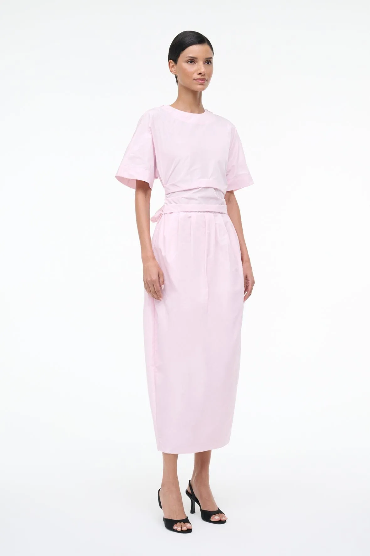 MICHELINA DRESS | PUFF PINK sold by STAUD product image thumbnail 3