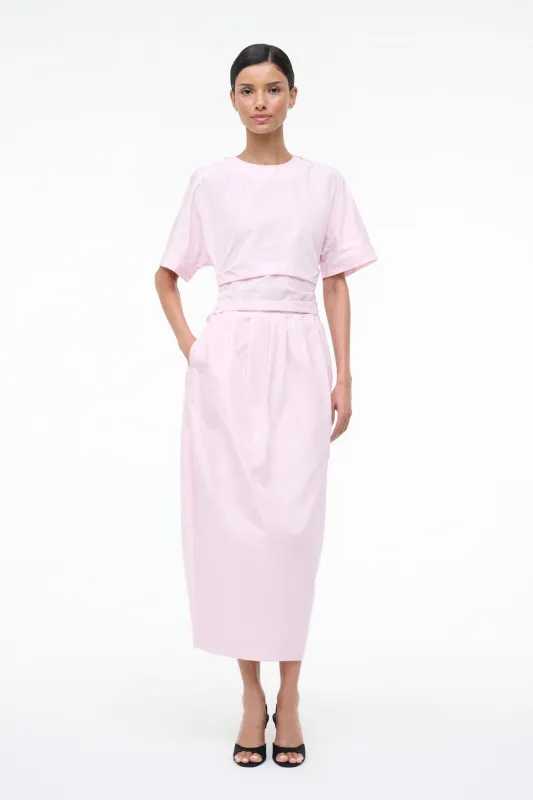 MICHELINA DRESS | PUFF PINK sold by STAUD