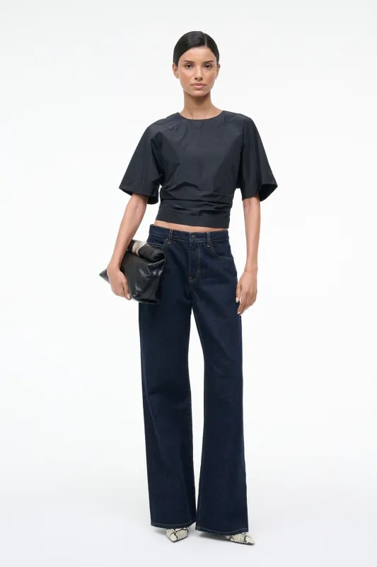 MICHELINA TOP | BLACK sold by STAUD