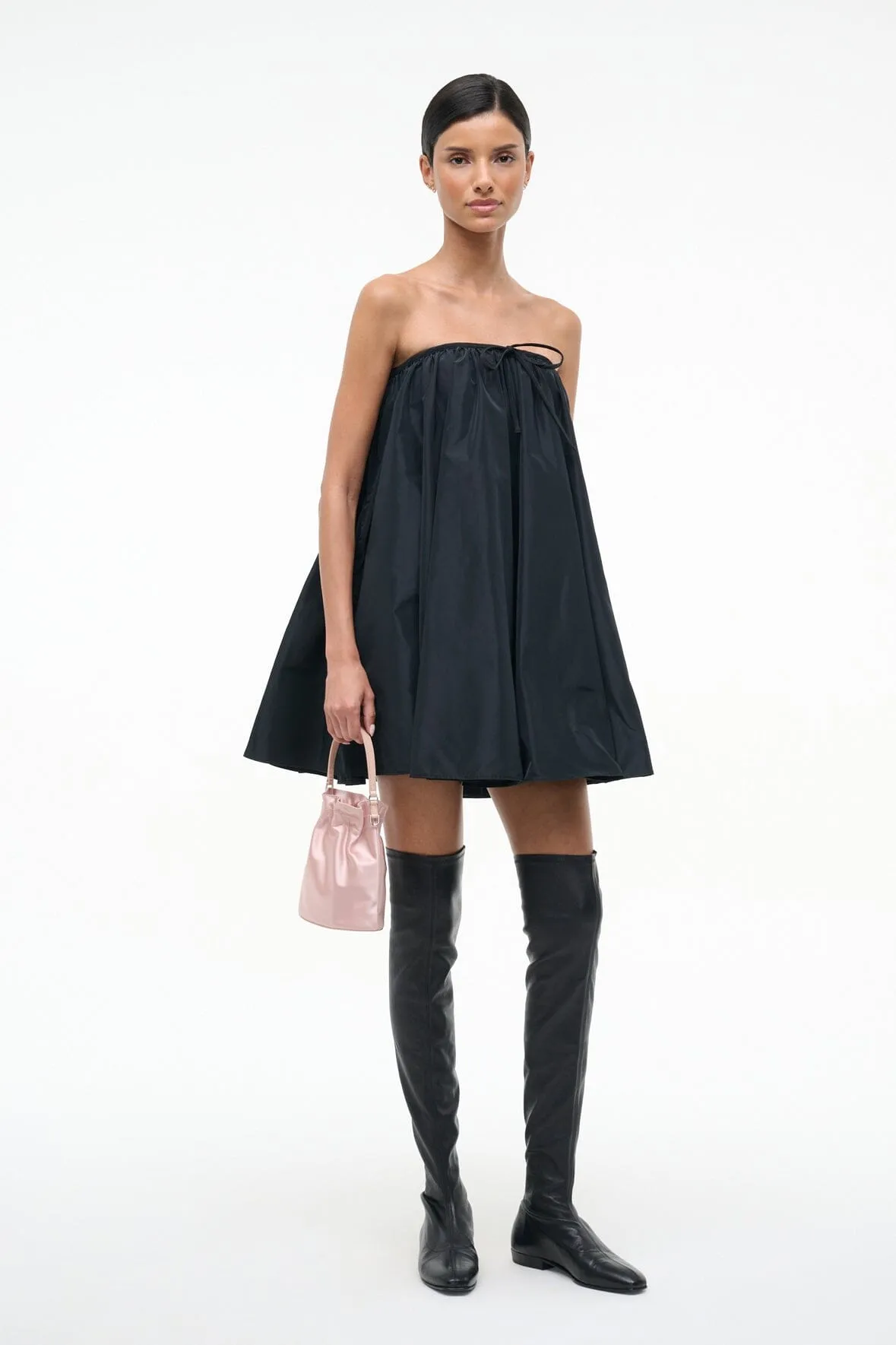 SOFIA DRESS | BLACK sold by STAUD