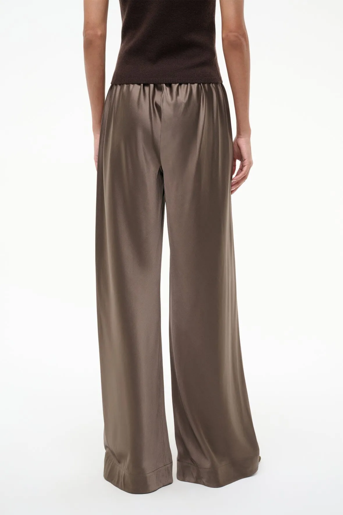 STROLL SILK PANT | TRUFFLE sold by STAUD product image thumbnail 4