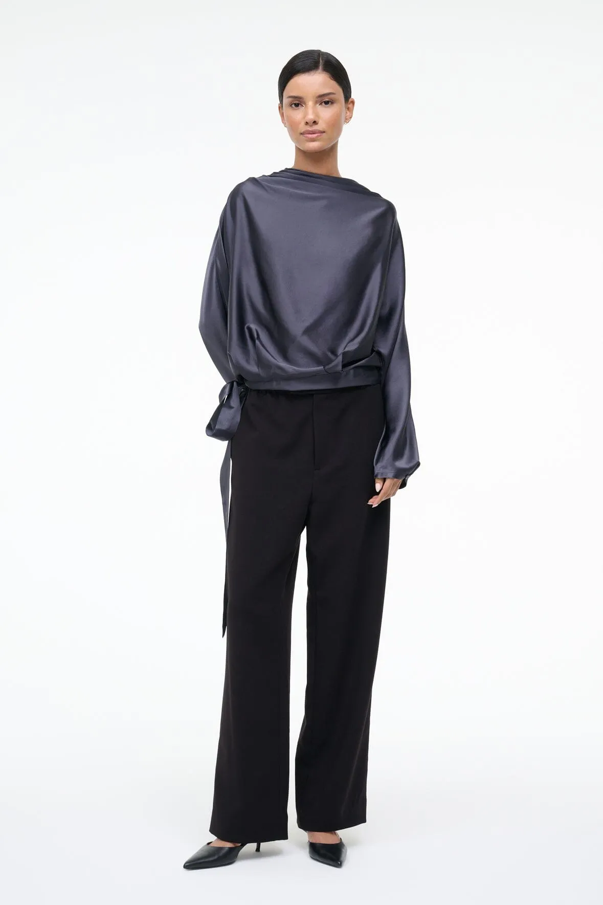 PHOEBE SILK TOP | NOCTURNE sold by STAUD product image thumbnail 5