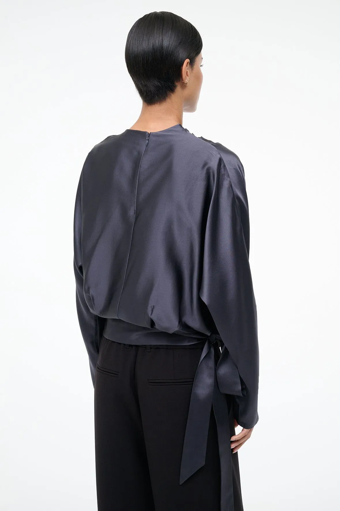 PHOEBE SILK TOP | NOCTURNE sold by STAUD product image thumbnail 3