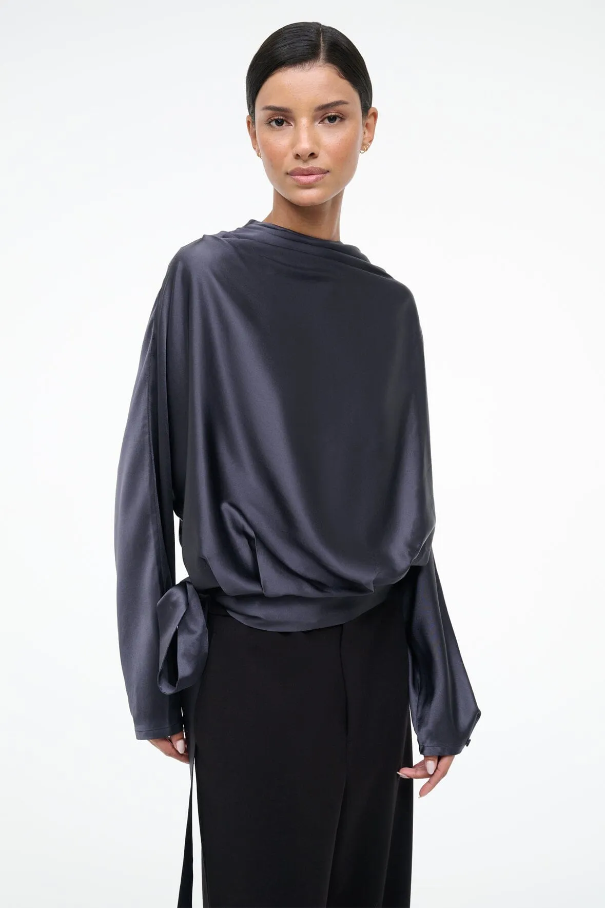 PHOEBE SILK TOP | NOCTURNE sold by STAUD product image thumbnail 2