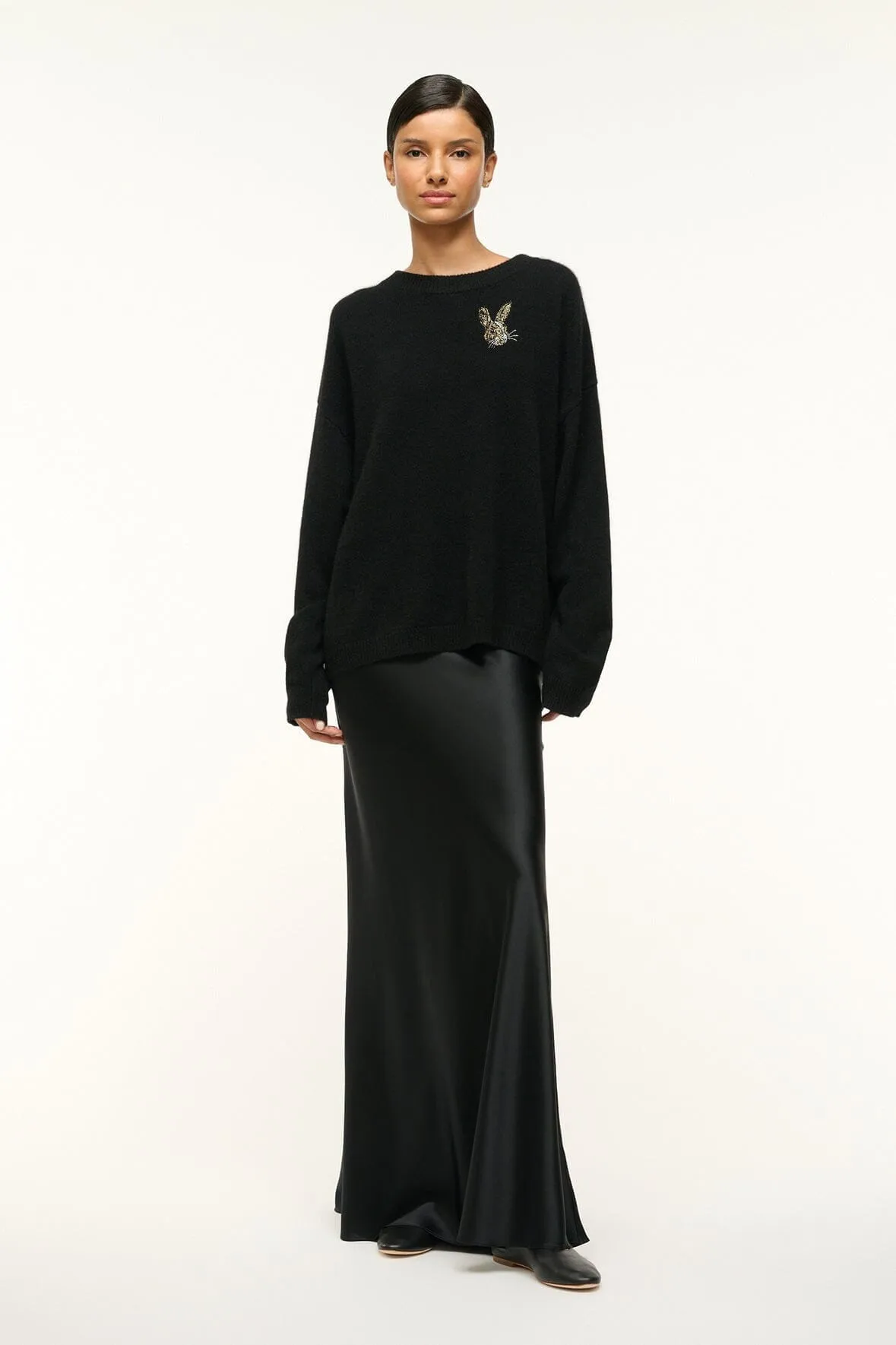 CUSTOM STAUD x C.BONZ SERRANO CASHMERE SWEATER | BLACK sold by STAUD product image thumbnail 3