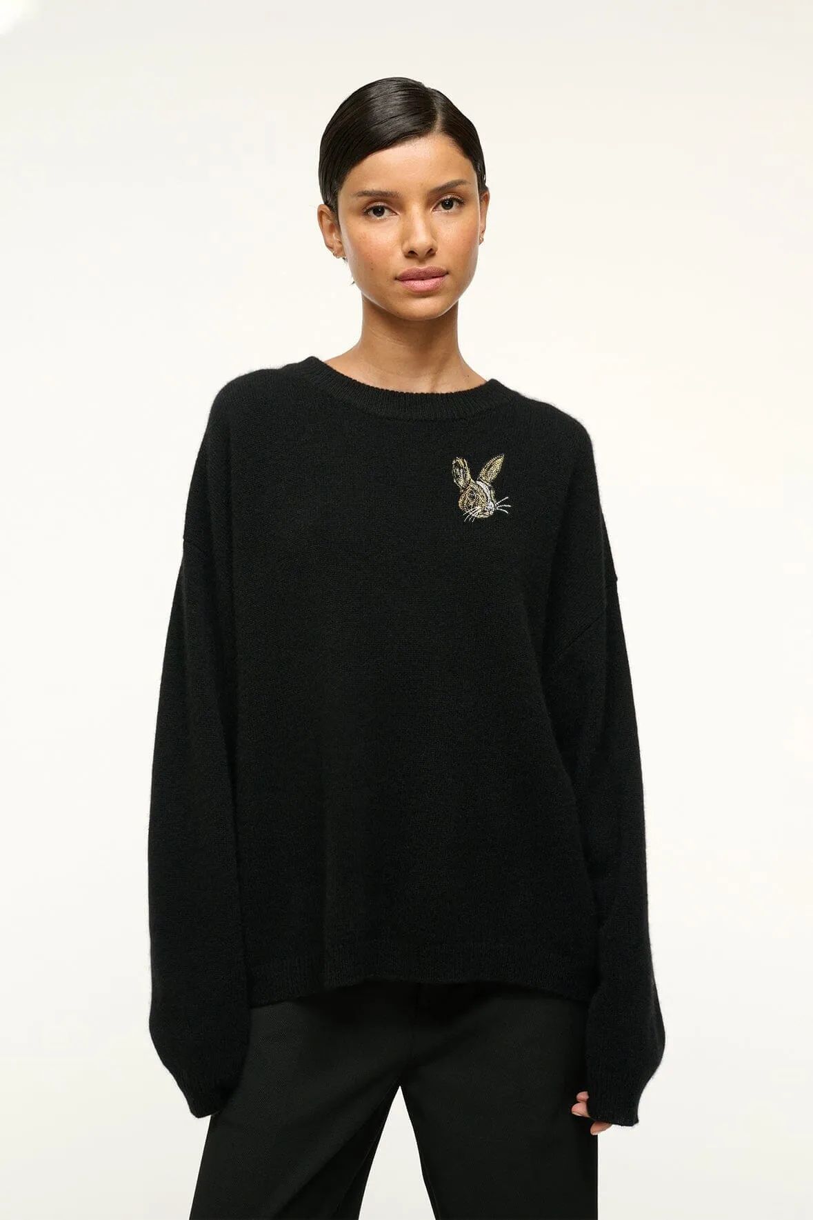 CUSTOM STAUD x C.BONZ SERRANO CASHMERE SWEATER | BLACK sold by STAUD