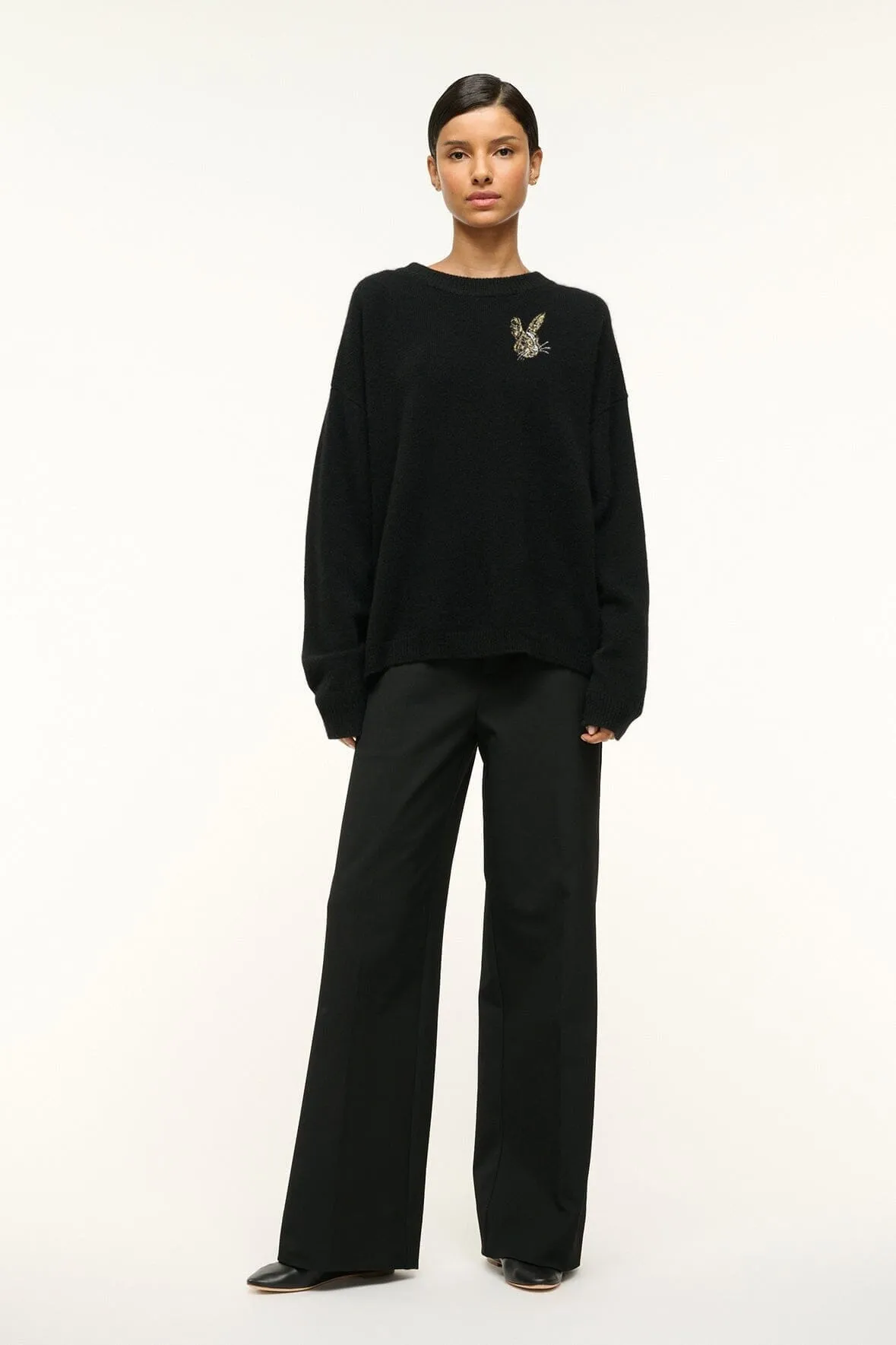 CUSTOM STAUD x C.BONZ SERRANO CASHMERE SWEATER | BLACK sold by STAUD product image thumbnail 2