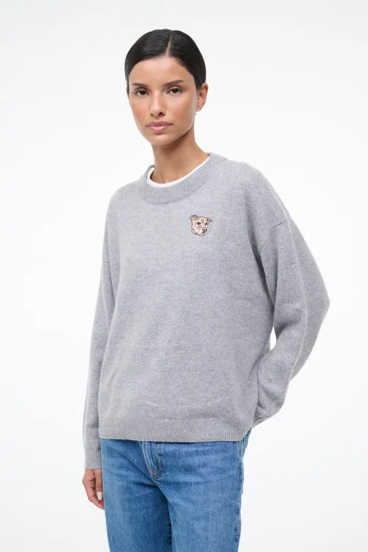 CUSTOM STAUD x C.BONZ SERRANO CASHMERE SWEATER | HEATHER GREY sold by STAUD
