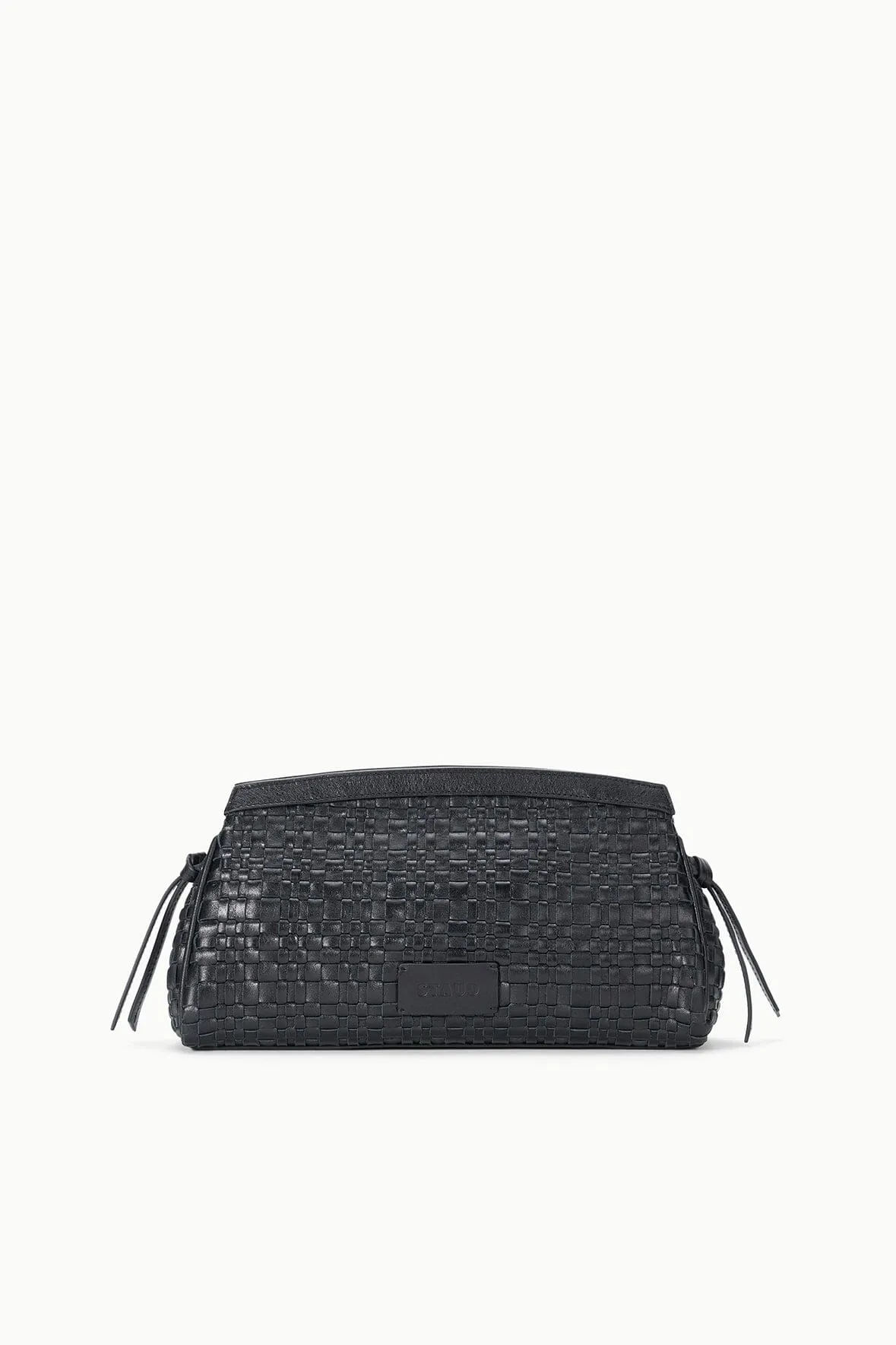 MAUDE CONVERTIBLE CLUTCH | BLACK WOVEN sold by STAUD product image thumbnail 3
