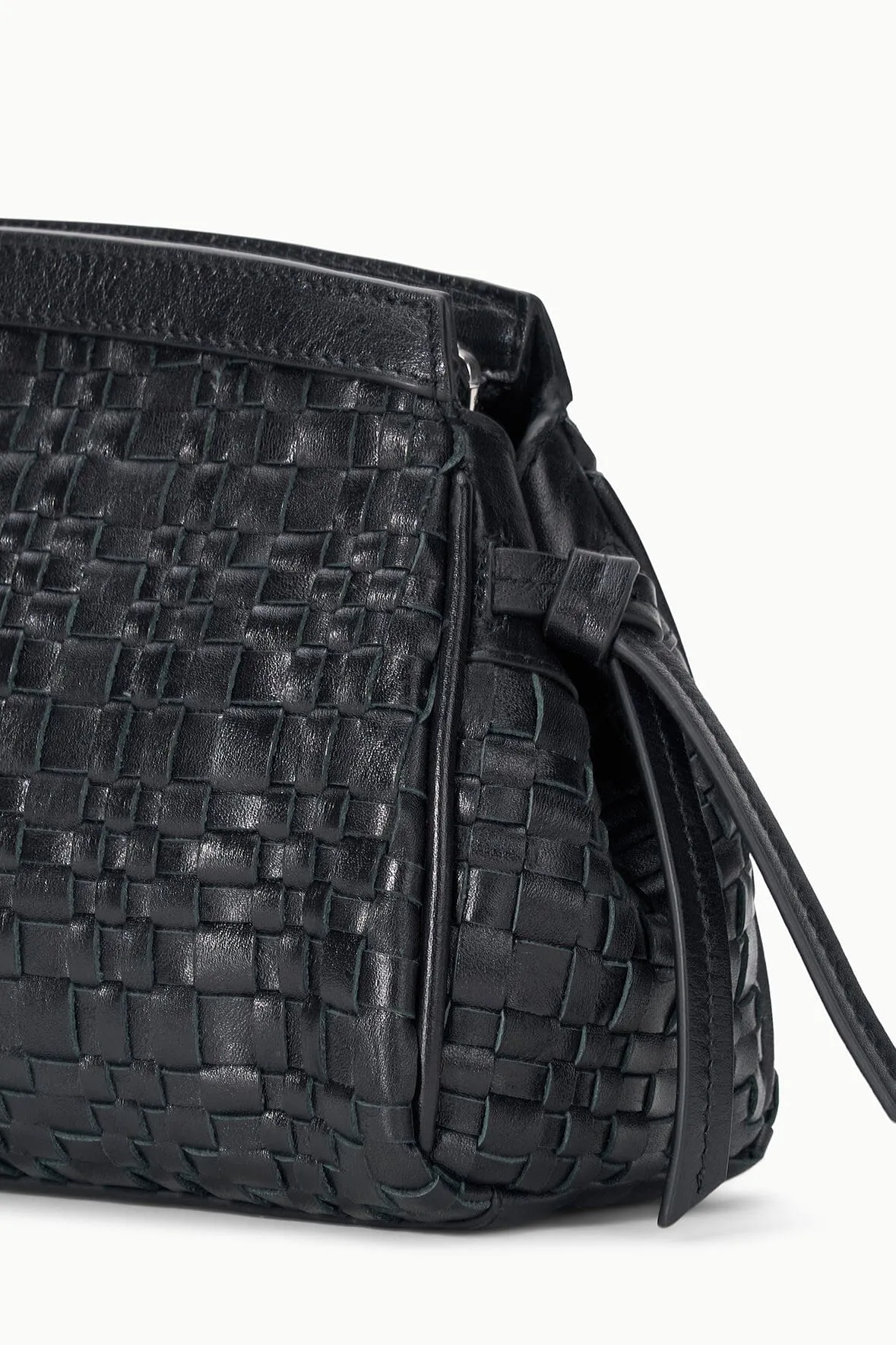 MAUDE CONVERTIBLE CLUTCH | BLACK WOVEN sold by STAUD product image thumbnail 5