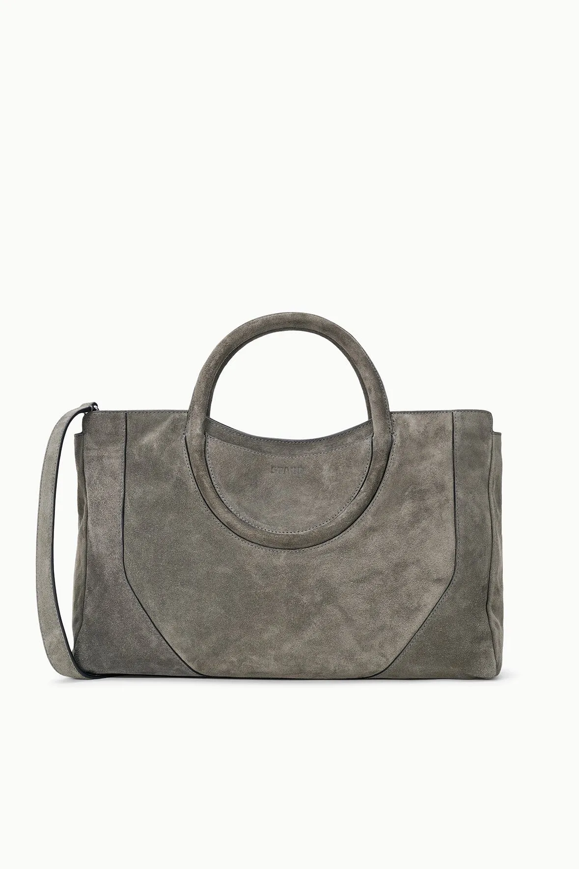 MAUDE SATCHEL | STORM SUEDE sold by STAUD