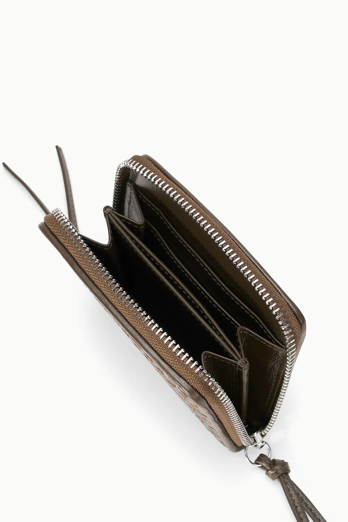 MAE HAND-WOVEN WALLET | TRUFFLE sold by STAUD product image thumbnail 4