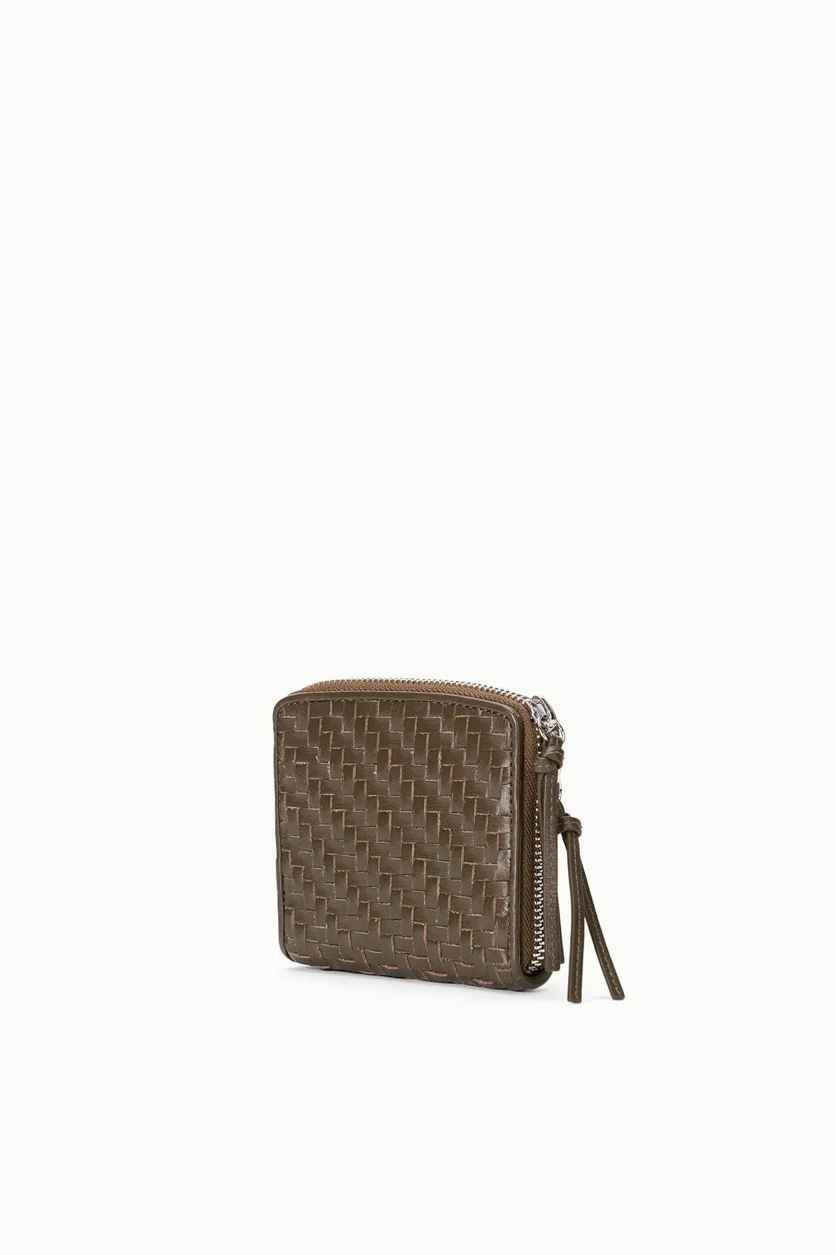 MAE HAND-WOVEN WALLET | TRUFFLE sold by STAUD product image thumbnail 2