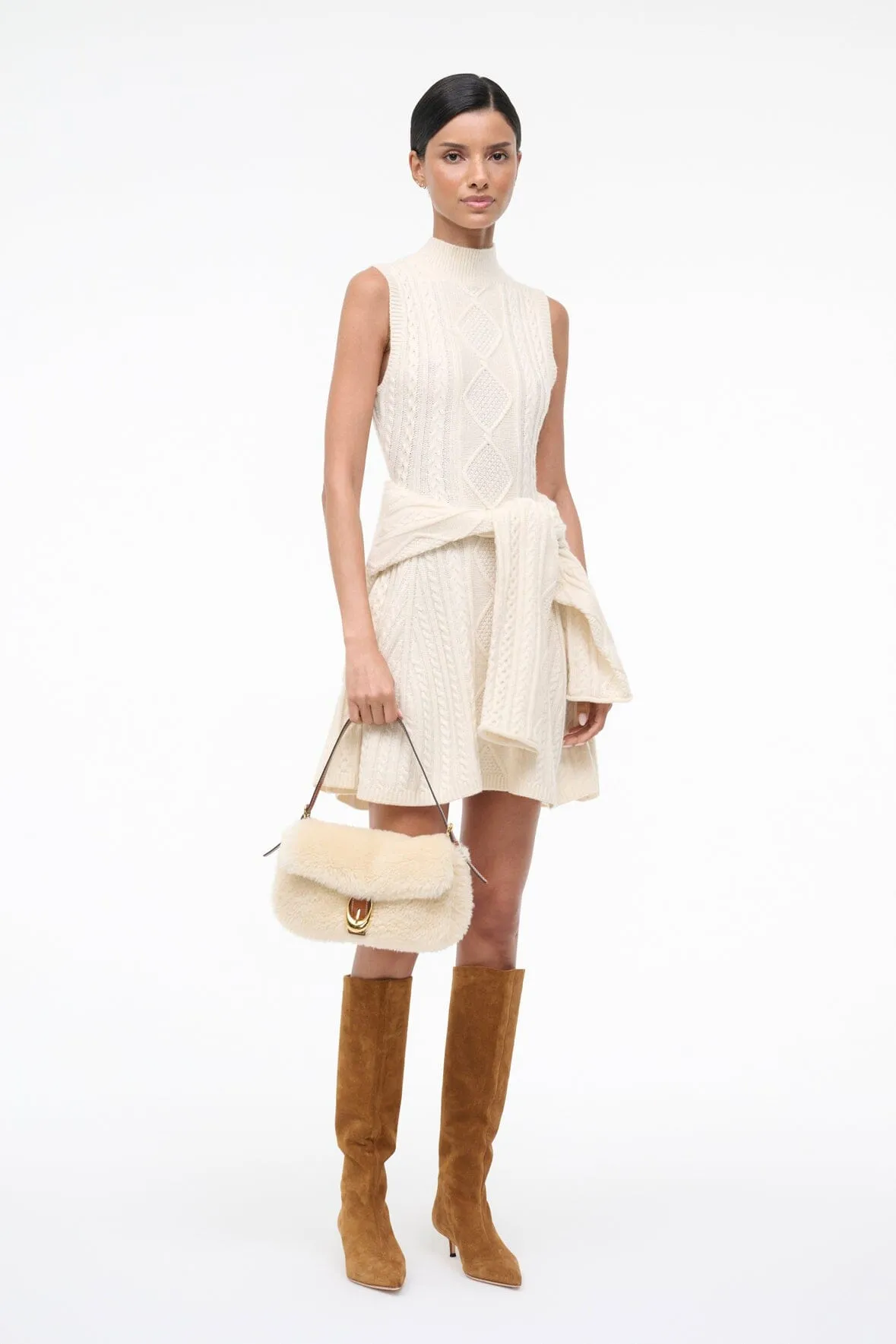 CHARADE SWEATER DRESS | IVORY sold by STAUD