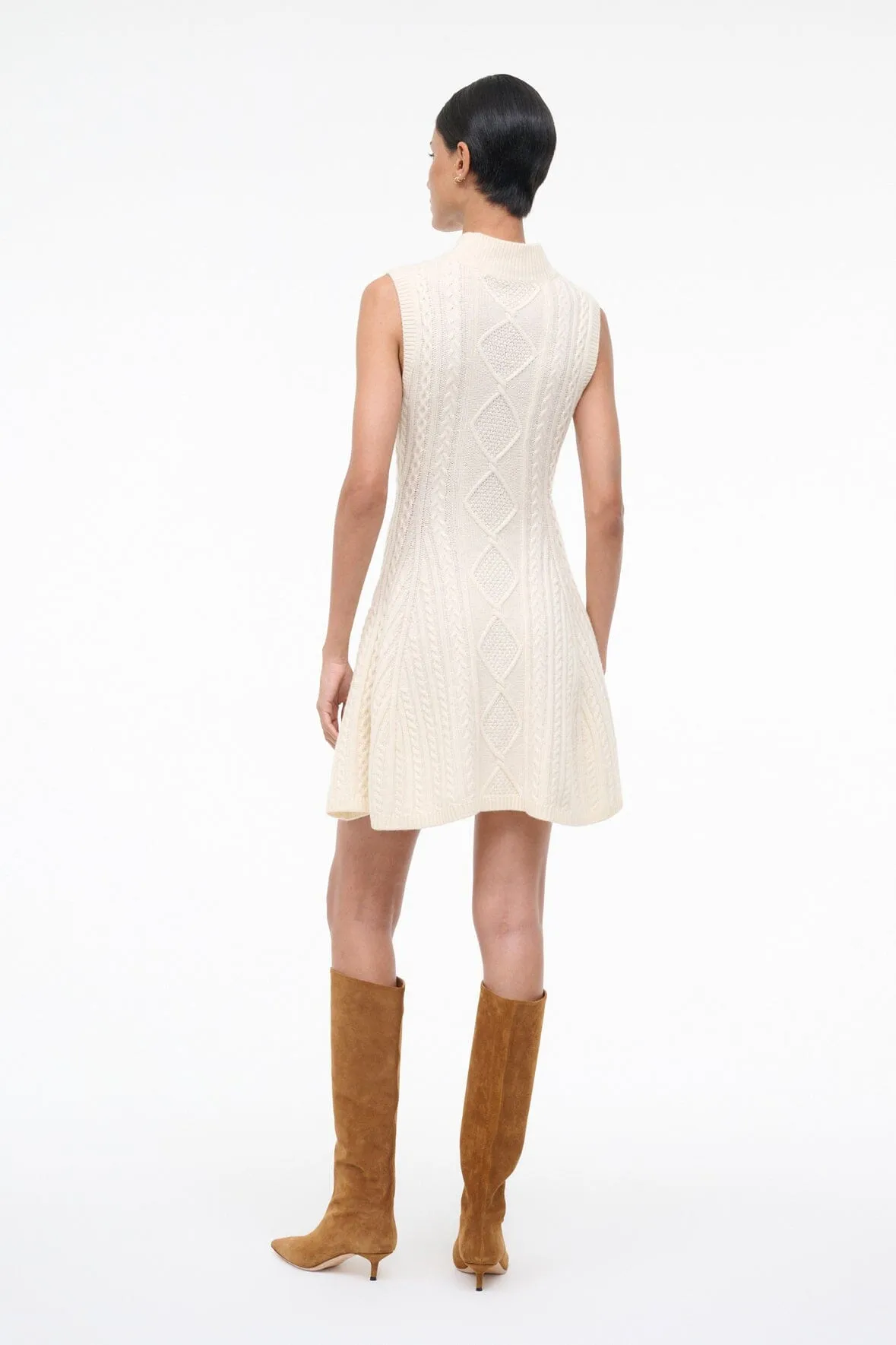 CHARADE SWEATER DRESS | IVORY sold by STAUD product image thumbnail 5