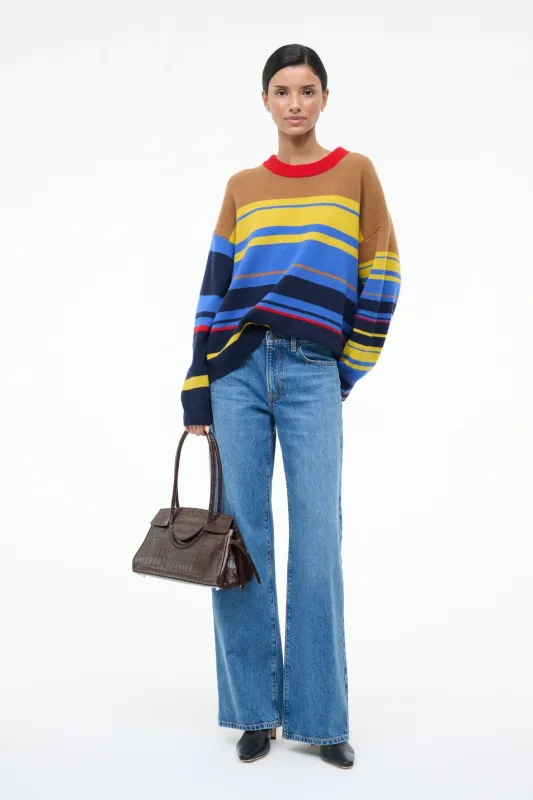 SERRANO CASHMERE RELAXED CREW | ANALOG sold by STAUD