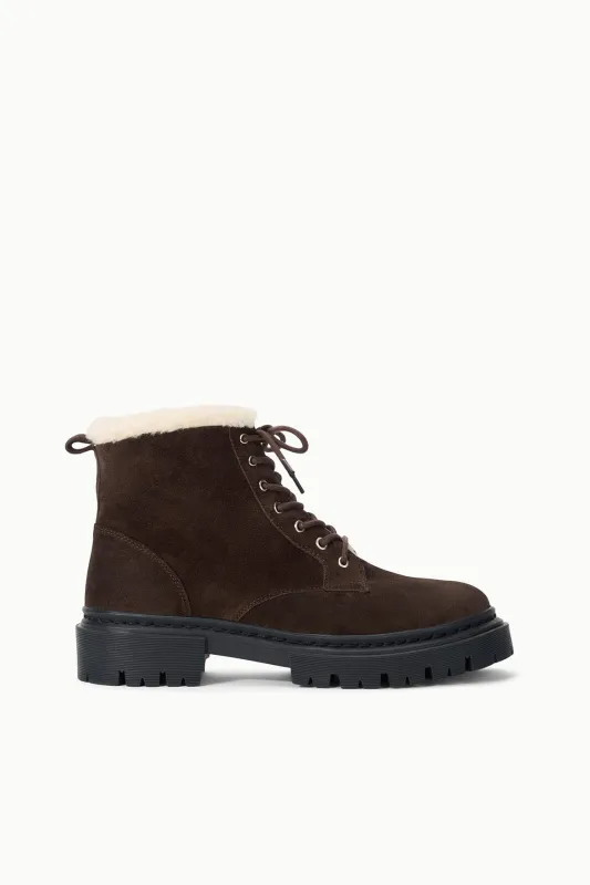 HENRY COMBAT BOOT | ESPRESSO SUEDE sold by STAUD
