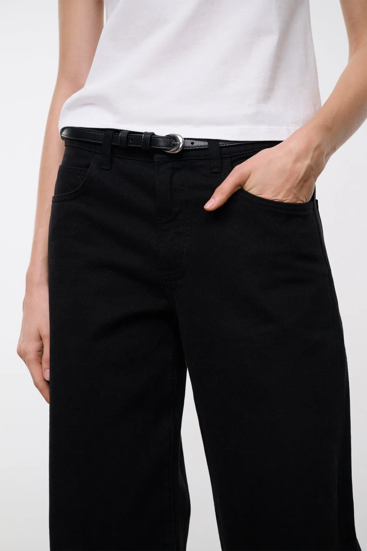 GUS RELAXED JEAN | BLACK sold by STAUD product image thumbnail 4