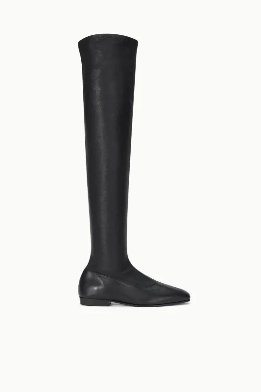 KEITH OVER THE KNEE BOOT | BLACK sold by STAUD