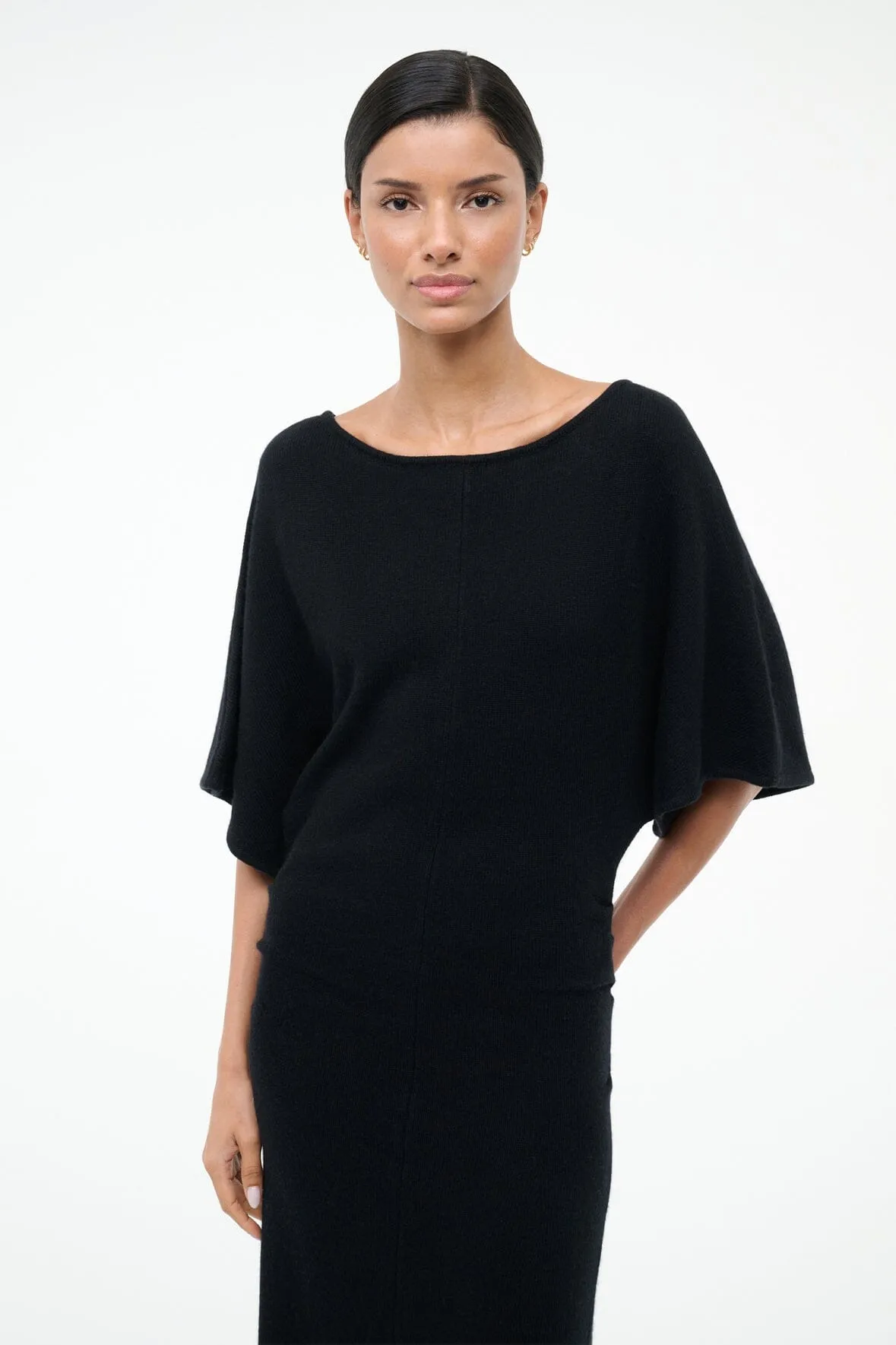 AMELIE SWEATER DRESS | BLACK sold by STAUD product image thumbnail 4