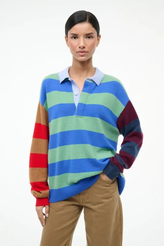 MICHAEL CASHMERE SWEATER | MULTI STRIPE sold by STAUD