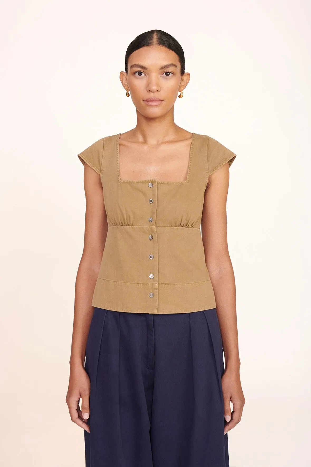 JULIA TOP | ROSEMARY sold by STAUD