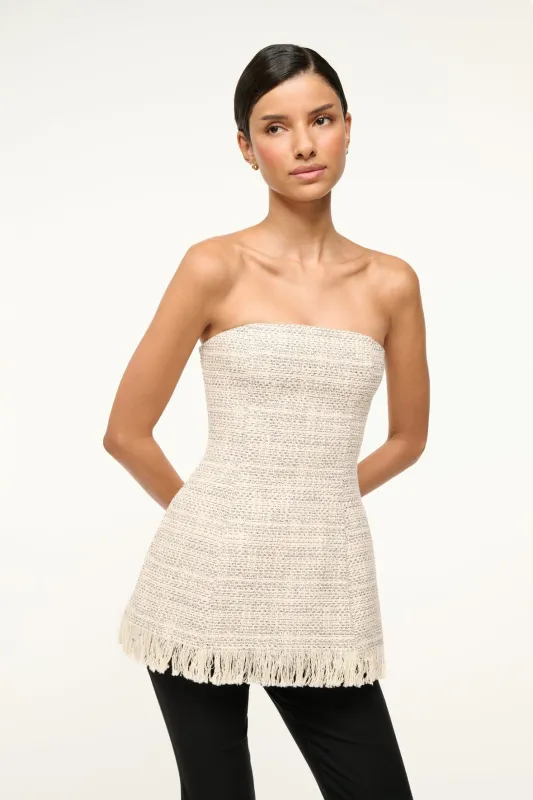 SILVIA TOP | IVORY MULTI sold by STAUD