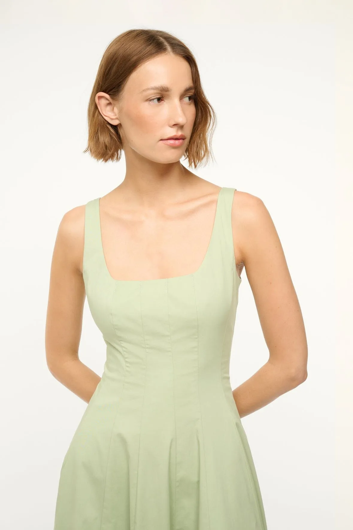 WELLS DRESS | PALE JADE sold by STAUD product image thumbnail 4