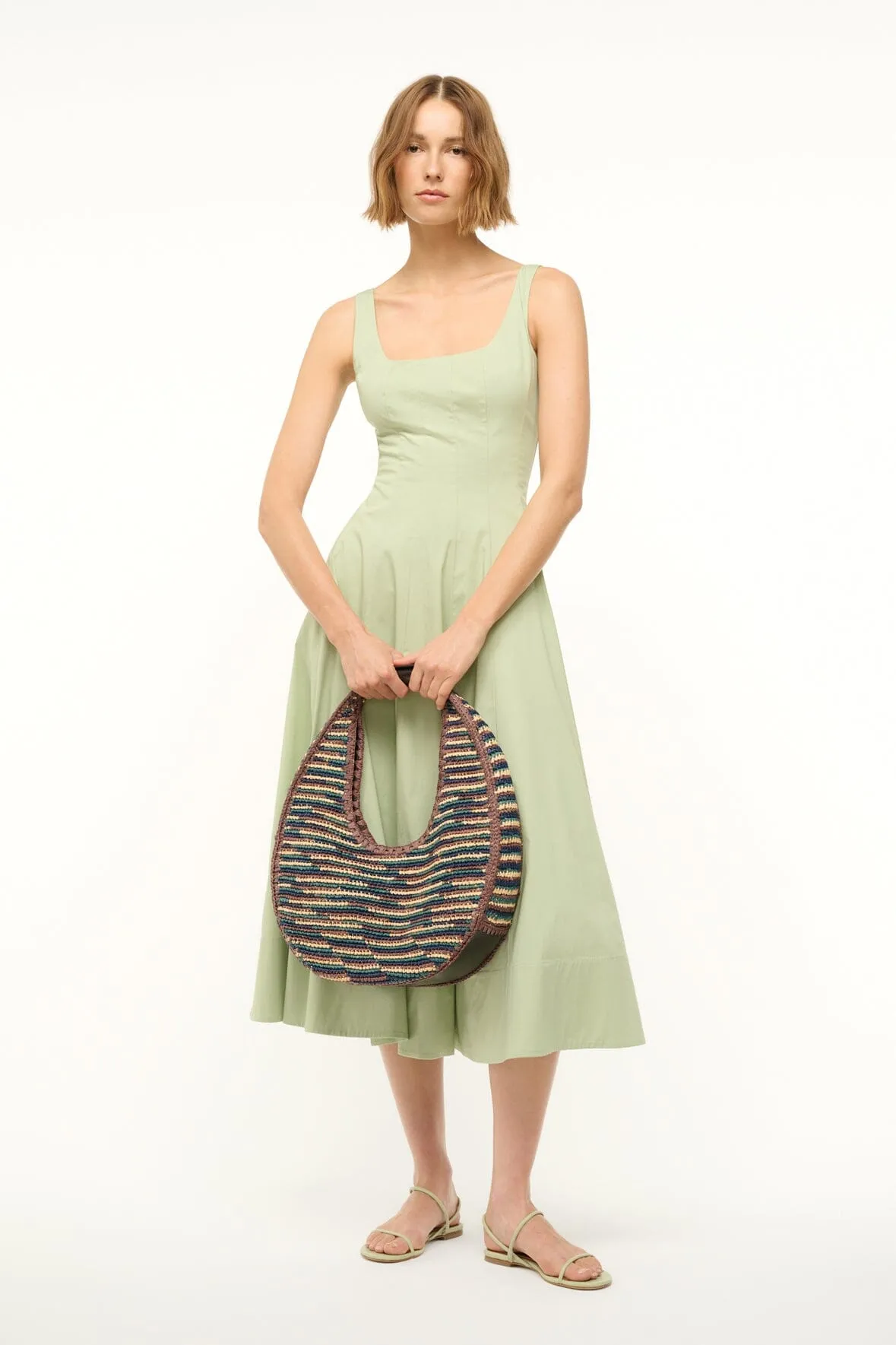 WELLS DRESS | PALE JADE sold by STAUD product image thumbnail 5