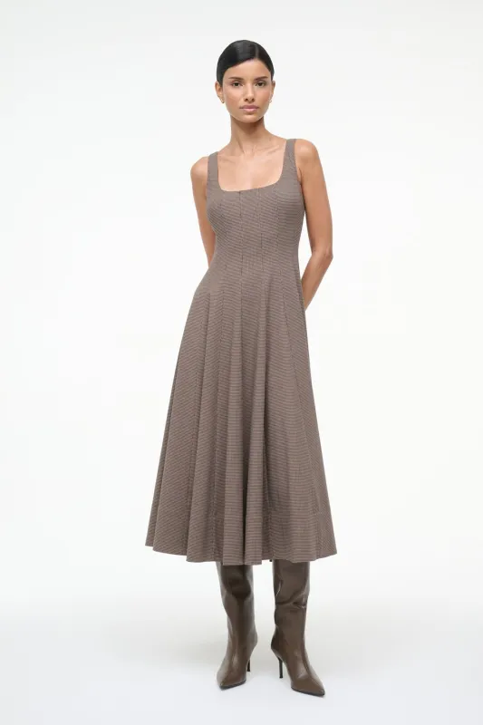 WELLS DRESS | HOUNDSTOOTH sold by STAUD