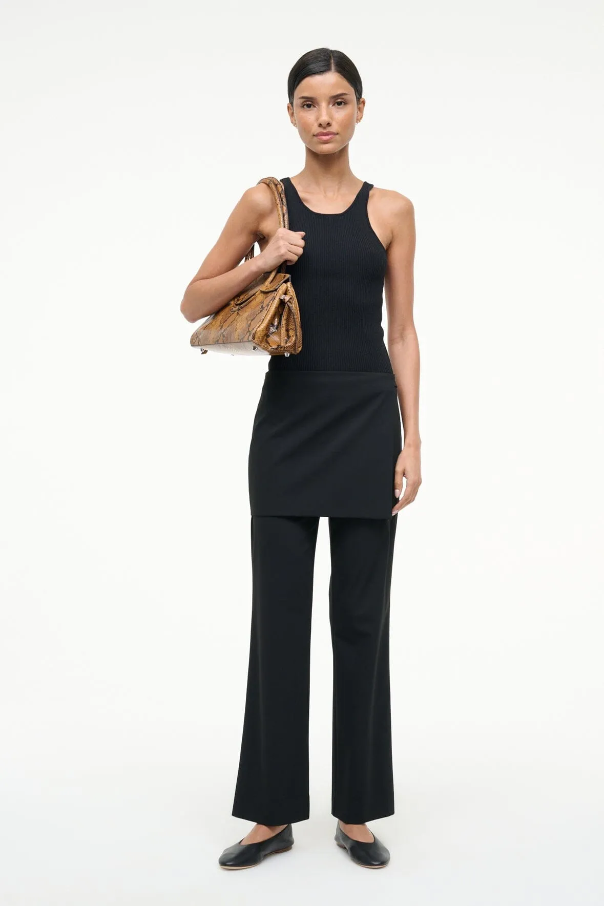 HANNAH PANT | BLACK sold by STAUD